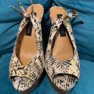 Steve Madden Python Print Slingback Heels